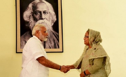 PM_Hasina-Modi-Shantiniketan